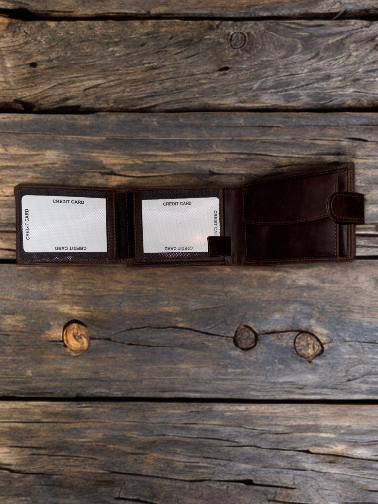 Hunter Bifold wallet with multi compartment and loop