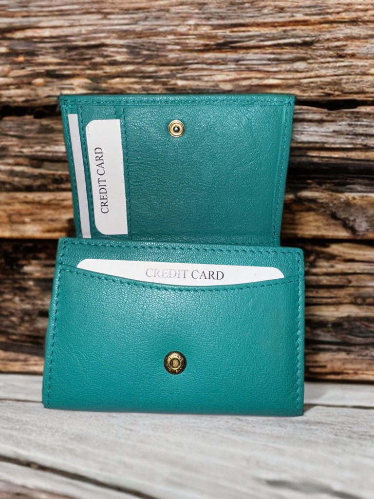 Small ladies wallet made of genuine leather