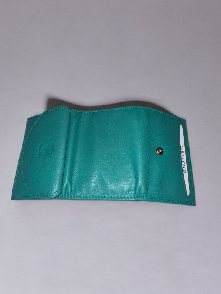 Small ladies wallet made of genuine leather