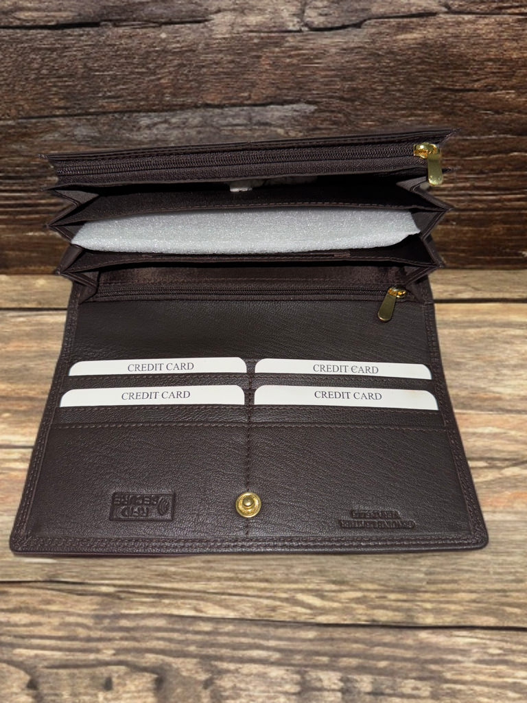 Ladies Clutch made of Genuine Cow hide