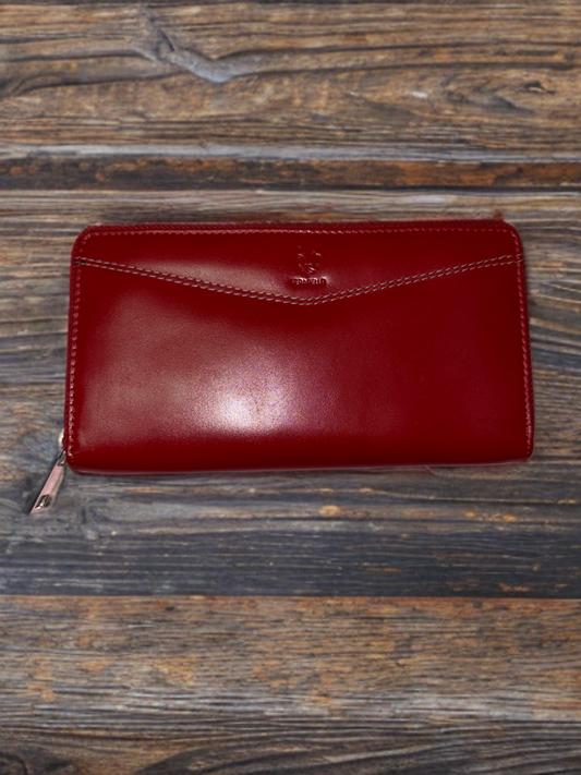 Ladies clutch aesthetic design made of genuine premium leather