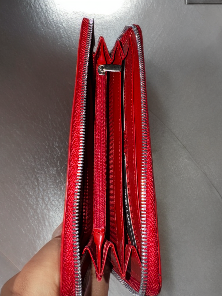 Ladies clutch aesthetic design made of genuine premium leather