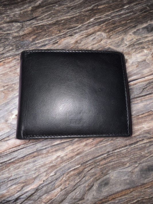 Soft nappa multi color bifold genuine leather wallet