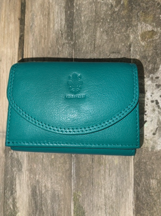 Small ladies wallet made of genuine leather