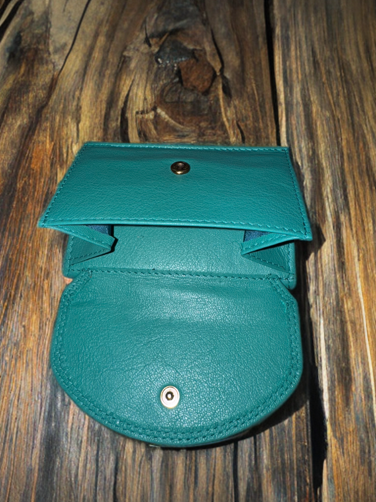 Small ladies wallet made of genuine leather