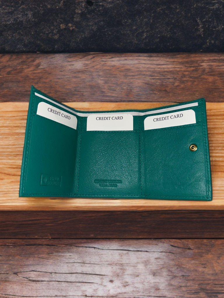 Small ladies wallet made of genuine leather