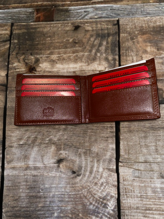 Dollar size wallet made of exclusive genuine VT leather