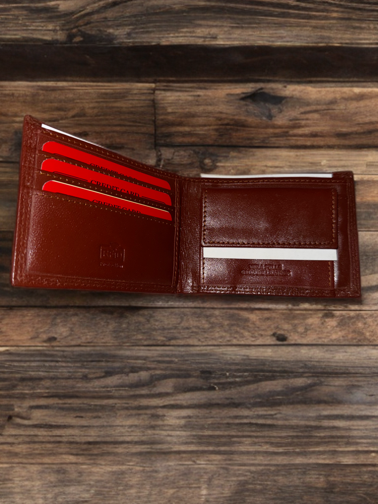 Dollar size wallet made of exclusive genuine VT leather