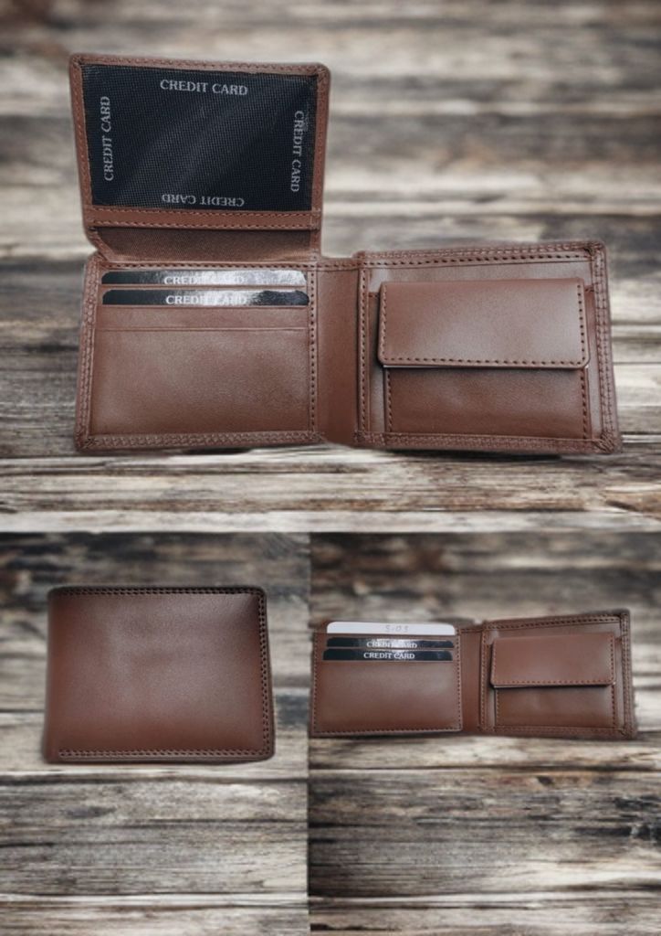 Men's Bifold Wllets made by Genuine Leather