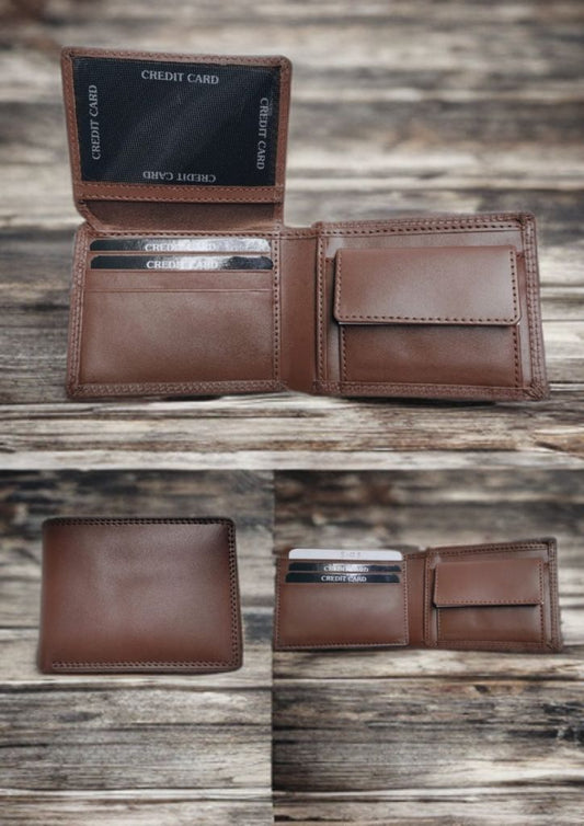 Men's Bifold Wllets made by Genuine Leather